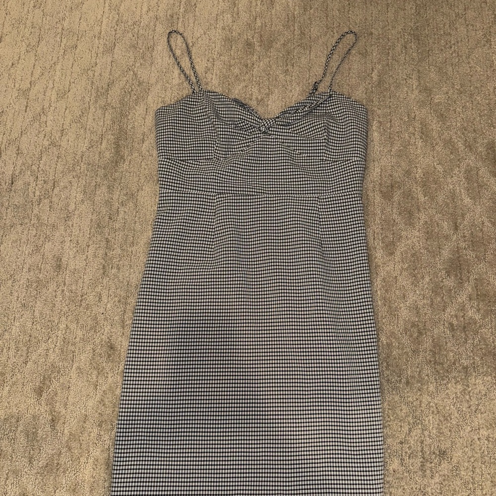 1. State Black and White Mini Dress